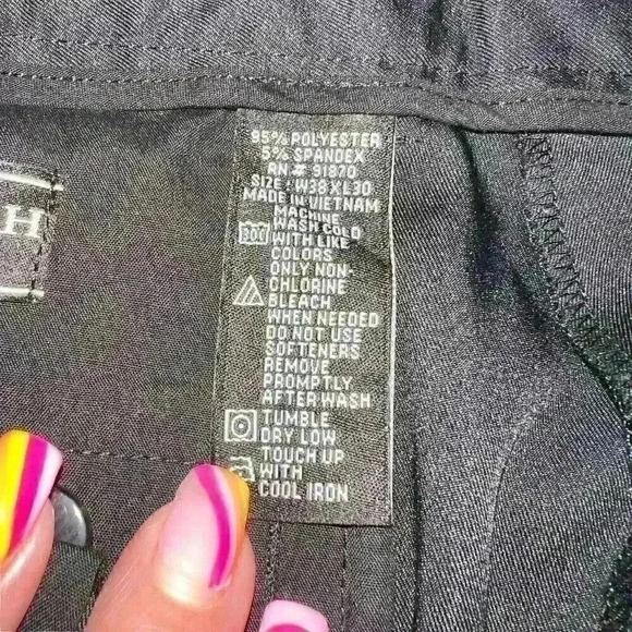 Pebble Beach Performance Sz 38 x 30 Golf Pants Stretch Athleisure Outdoor - Picture 5 of 13